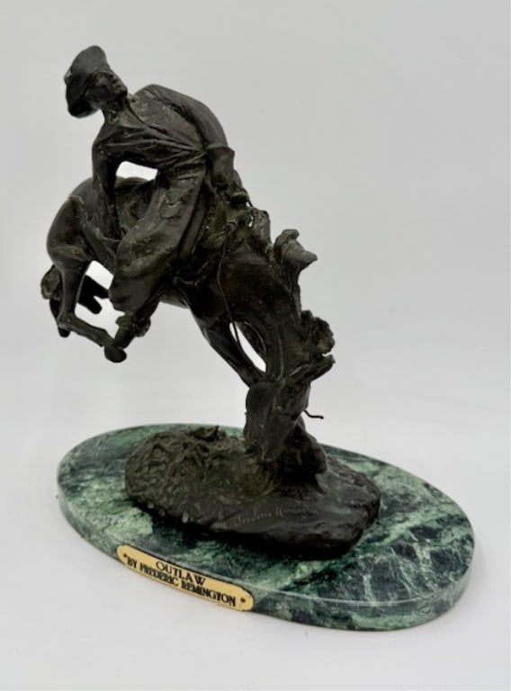 Frederic Remington 'Outlaw' Bronze Statue by ASB (1 of 18)