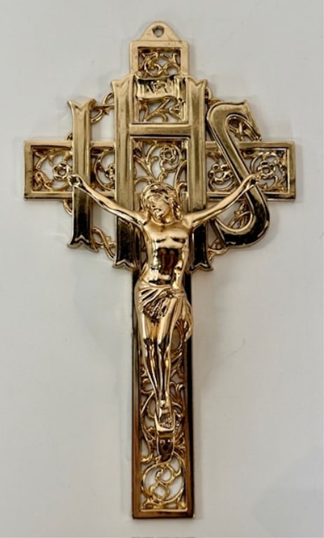 Vintage Gold Tone IHS Crucifix (1 of 11)