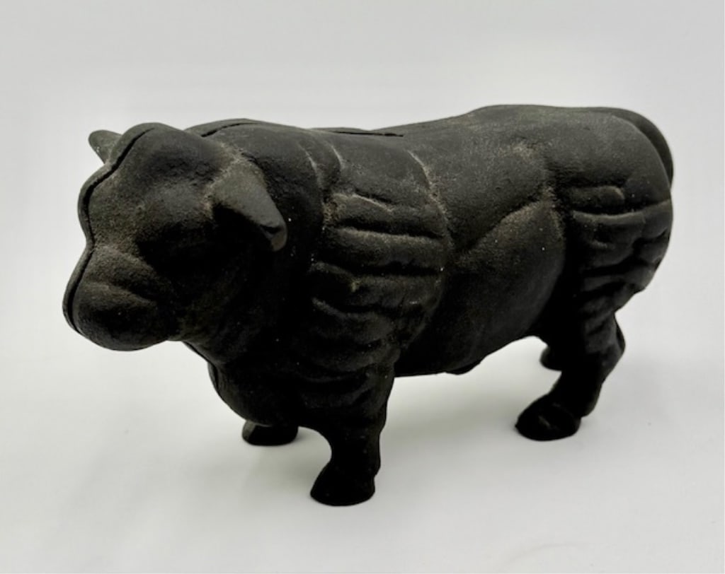 Cast Iron Black Angus Bull Bank (1 of 12)