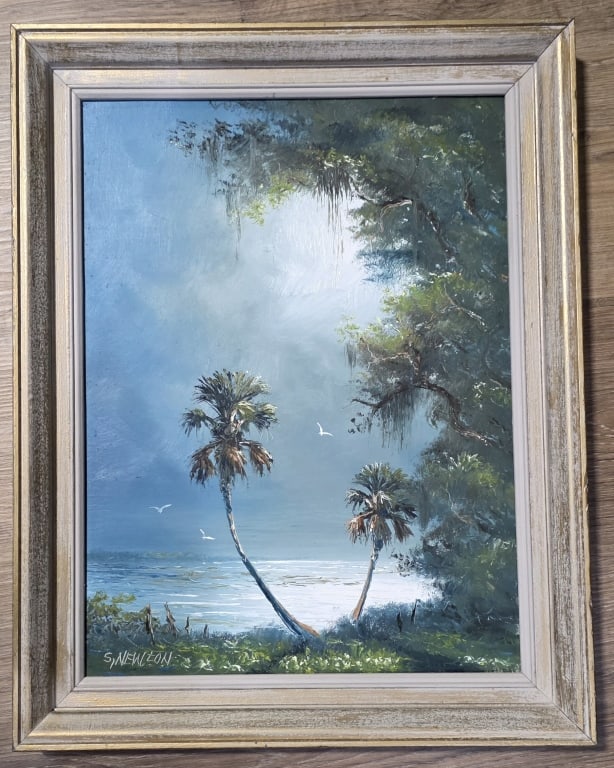 Original Highwayman Sam Newton Framed Painting (1 of 6)