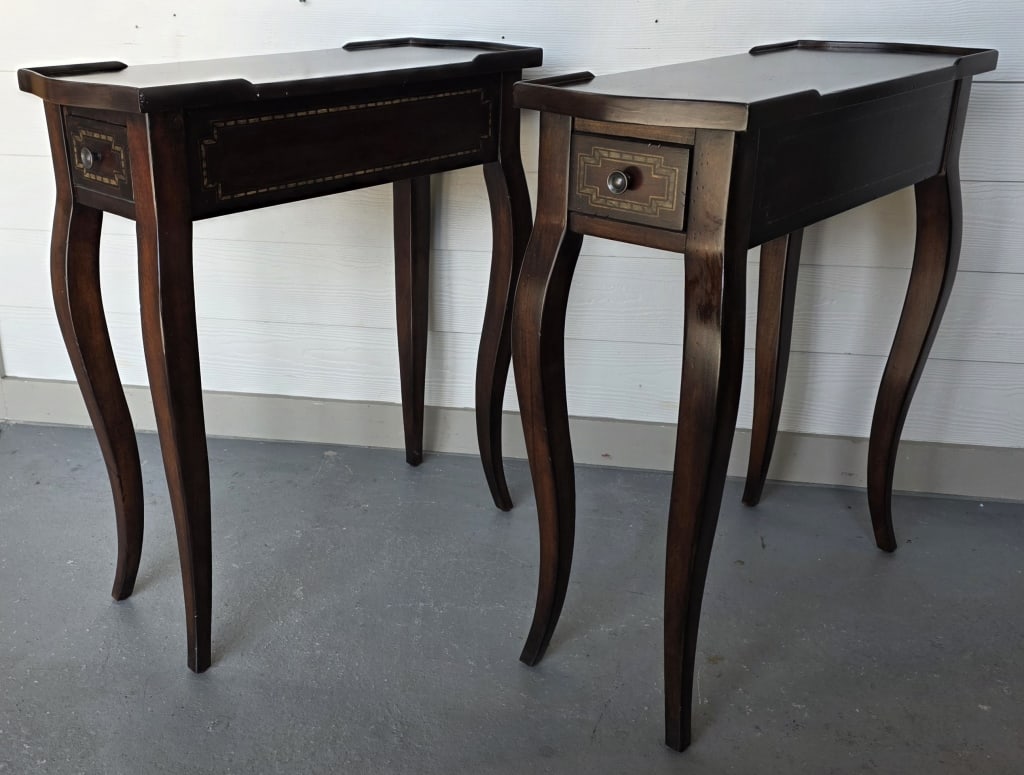 Pr. Hooker Furniture Chairside Accent End Tables (1 of 9)