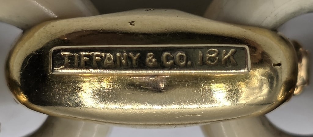 Rare Vtg Tiffany & CO 18kt Bone & Onyx Bracelet - 5