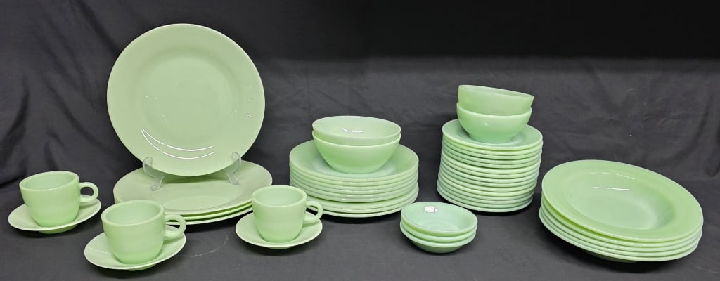 Collection of Vintage Fire King Jadite Dinnerware (1 of 6)