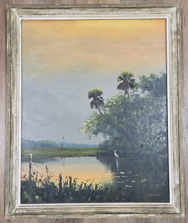 Org. Florida Highwaymen Harold Newton Oil on Board (1 of 5)