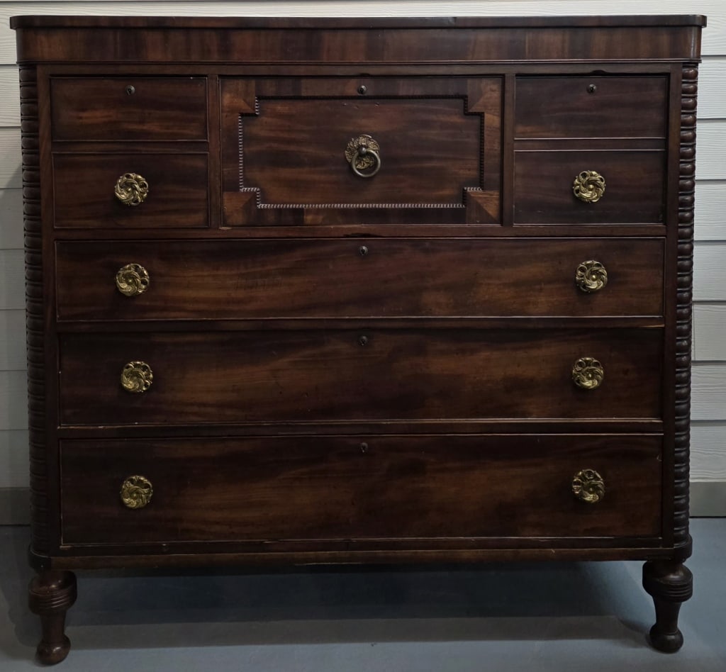 Antique English Regency Chest of Drawers (1 of 7)