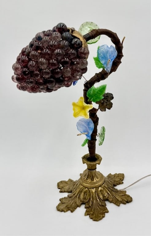 Vintage Murano Style Glass Grape Table Lamp (1 of 20)