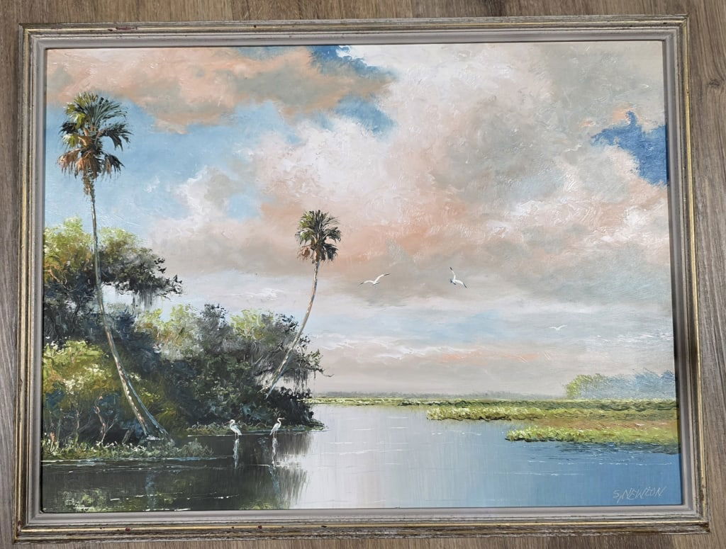 Signed Fl. Highwaymen Sam Newton Painting (1 of 5)