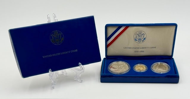 1886-1986 United States Liberty 3 Coin Proof Set (1 of 9)