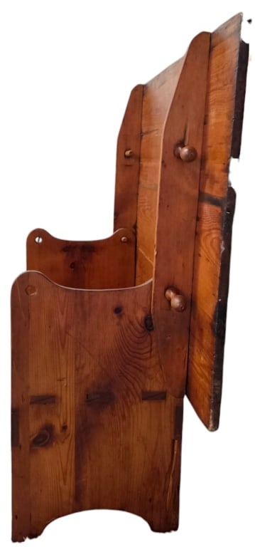 Antique Convertible Pine Table Bench - 2