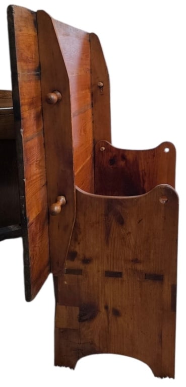 Antique Convertible Pine Table Bench - 3