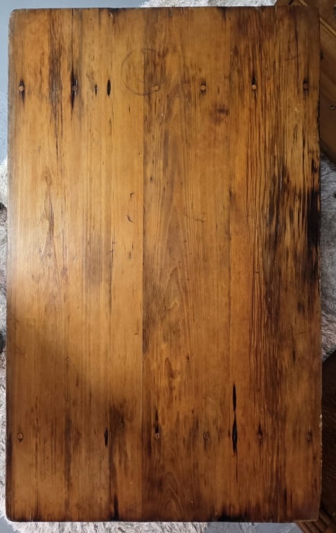 Antique Convertible Pine Table Bench - 5