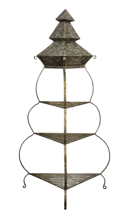 Vintage Style Wrought Iron Etagere (1 of 8)
