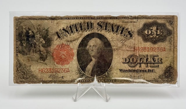 1917 $1 Large Legal Tender Red Seal Note (1 of 6)