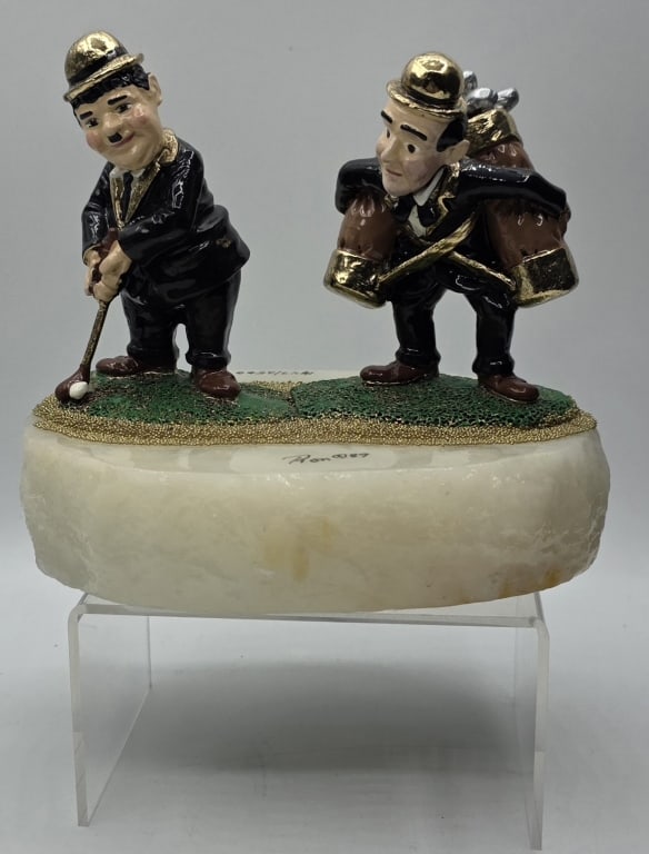 1989 Ron Lee "Fore!" Laurel & Hardy Sculpture (1 of 9)