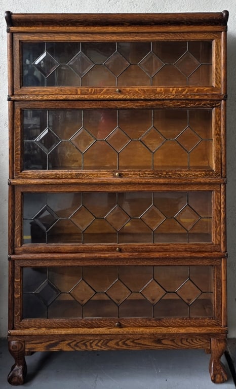 Vintage 4 Stack Barrister Bookcase (1 of 5)