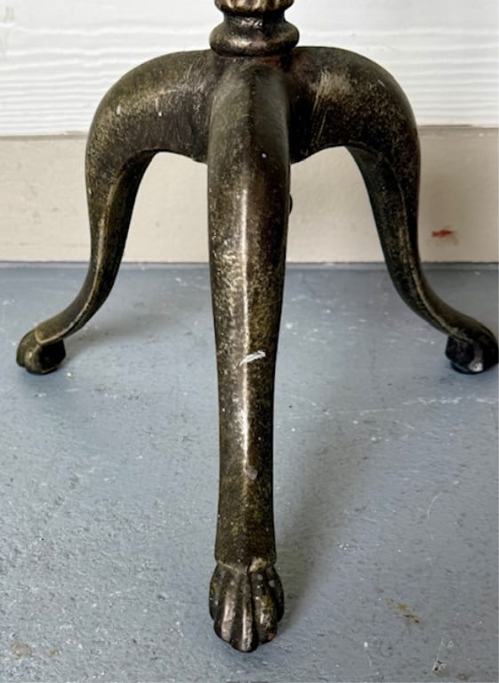 Marble Top Iron Side Table - 8