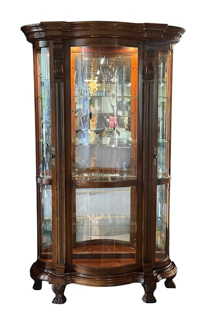 Pulaski Empire Style Glass Front Curio Cabinet (1 of 11)