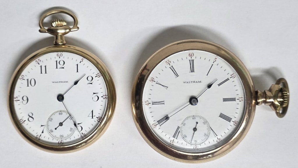 2 Antique Waltham Pocket Watches (1 of 11)