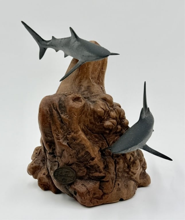 John Perry Shark Duo Sculpture (1 of 11)