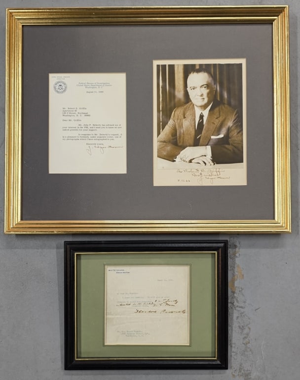 Set of Framed Historical Political Documents (1 of 9)