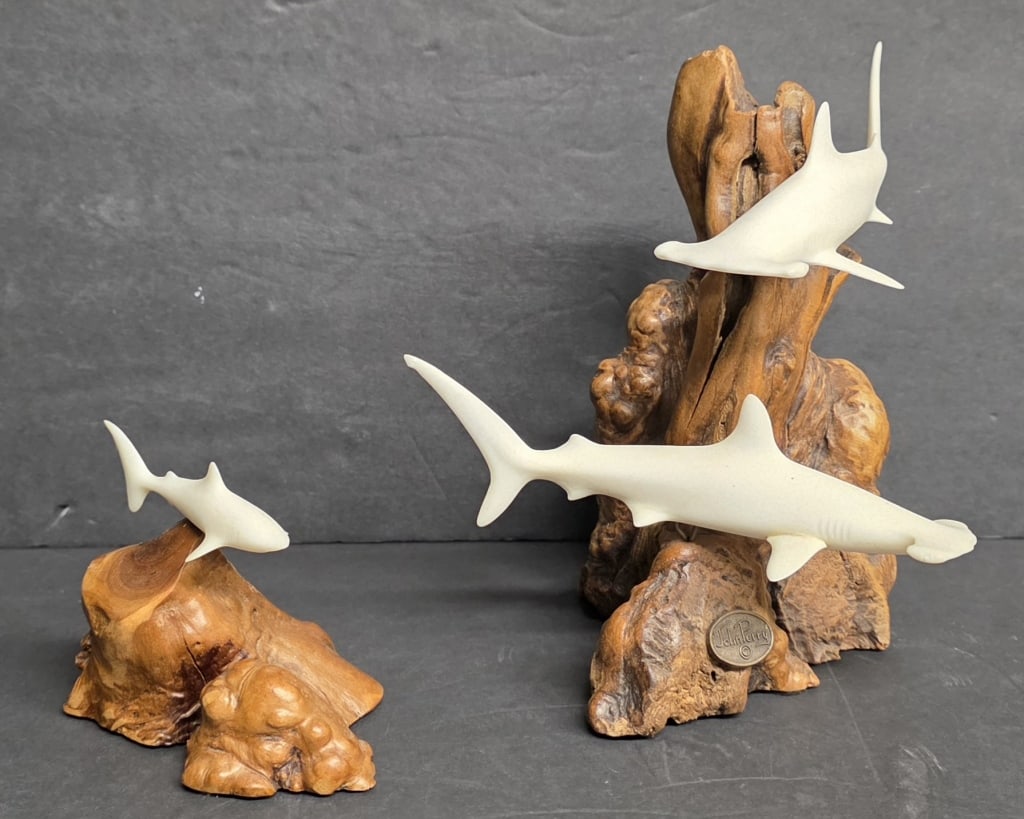 Pair of John Perry Shark Sculptures (1 of 12)