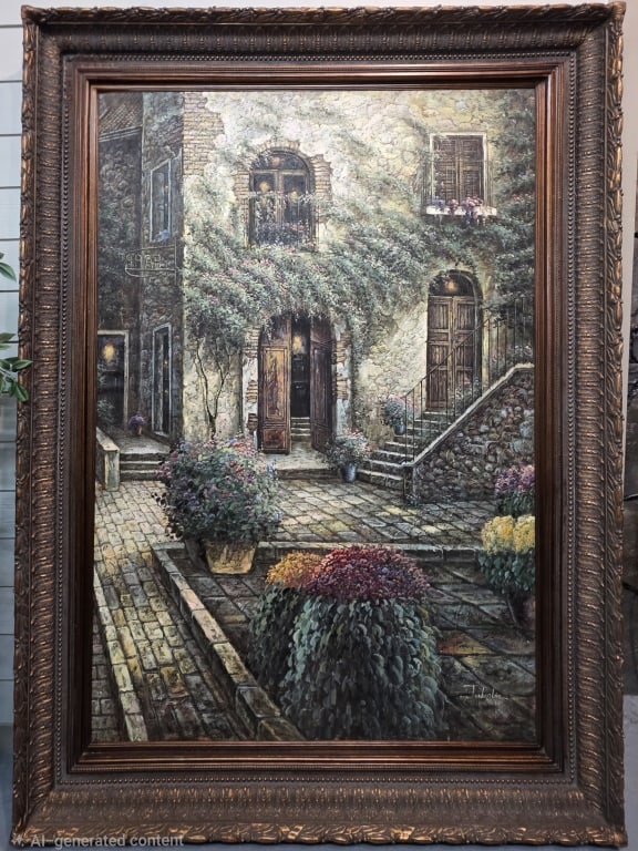 Beautiful Oversized Signed & Framed Oil on Canvas (1 of 4)