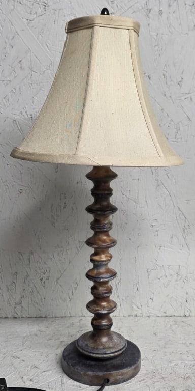 MCM Stacked Spindle Table Lamp - 3