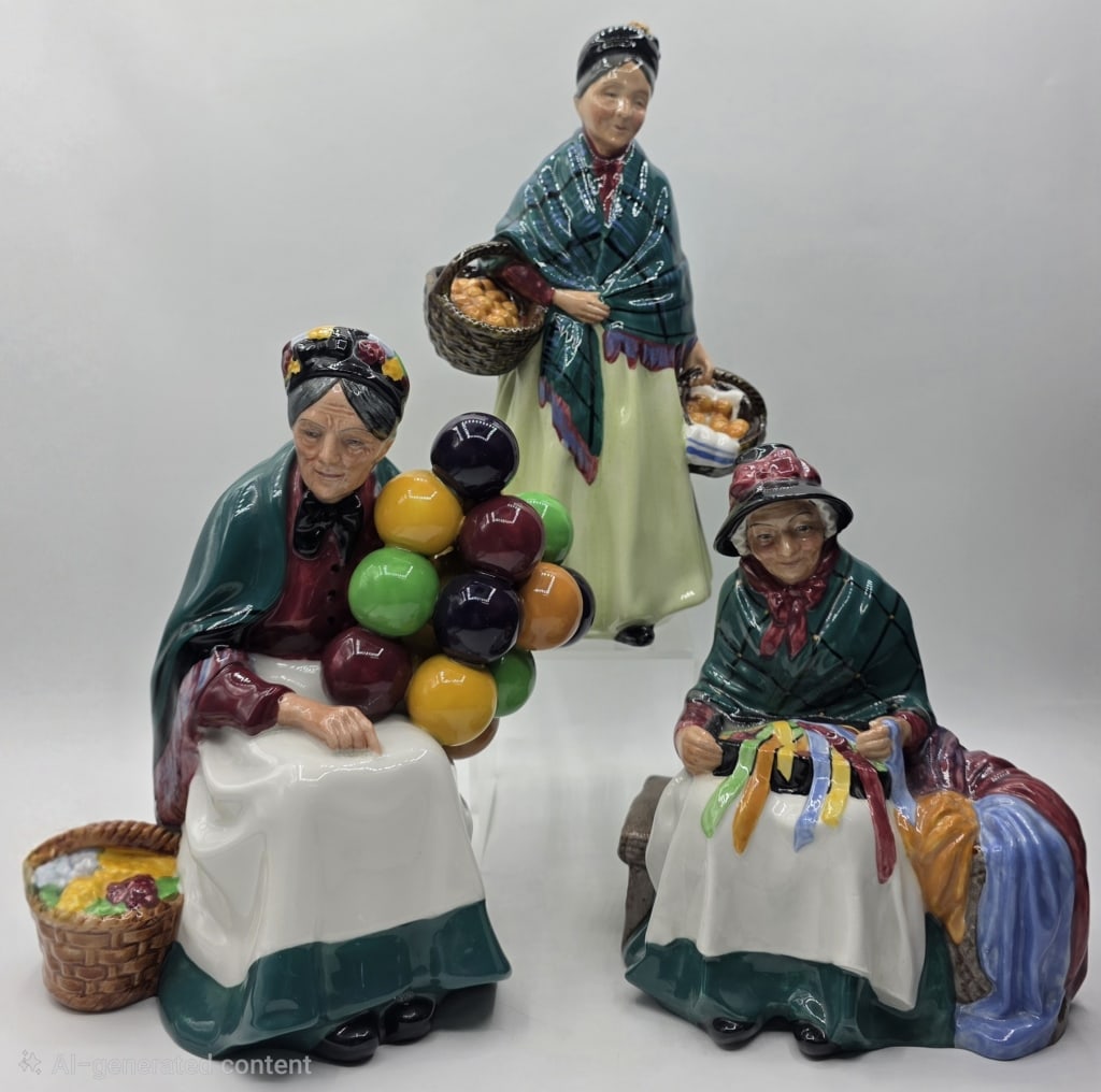 3 Vintage Vendor Series Royal Doulton Figurines (1 of 12)