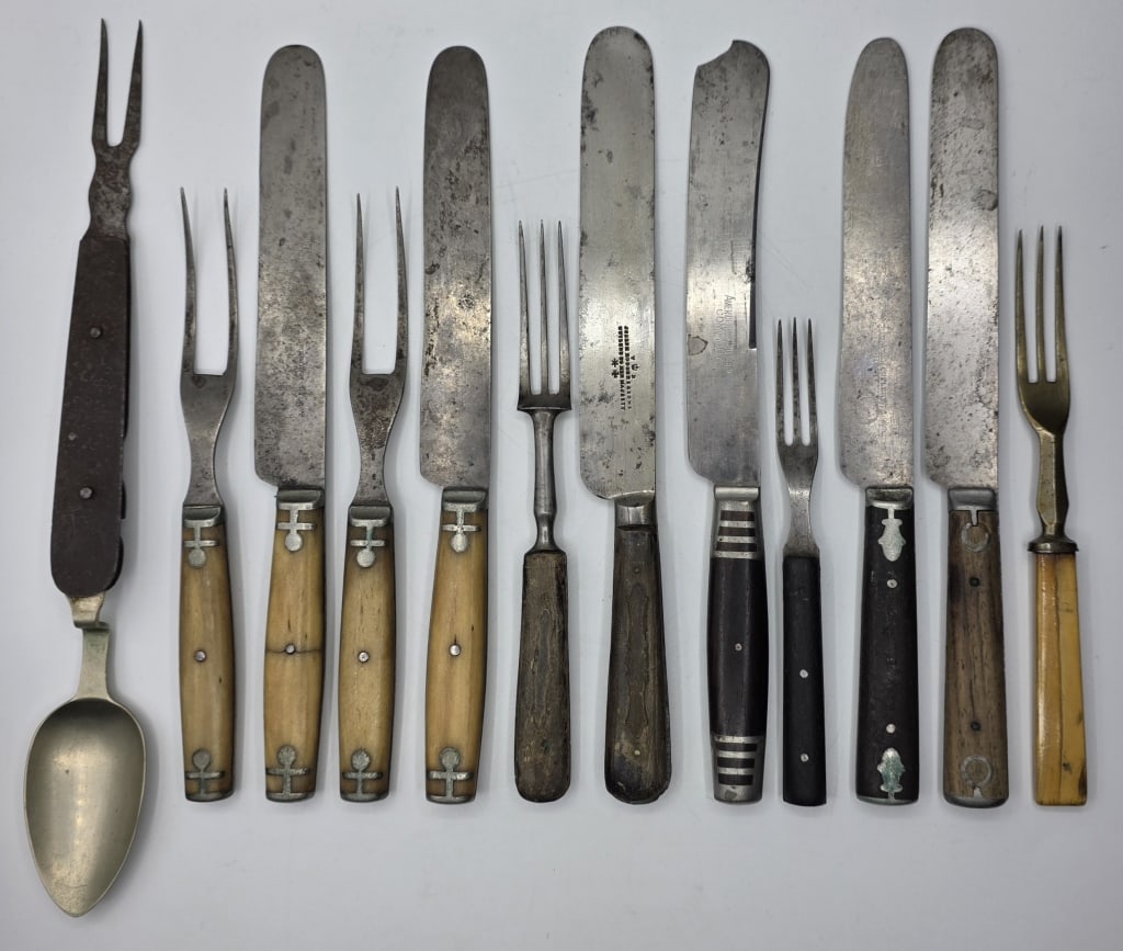 Collection of Antique Civil War Era Flatware (1 of 12)