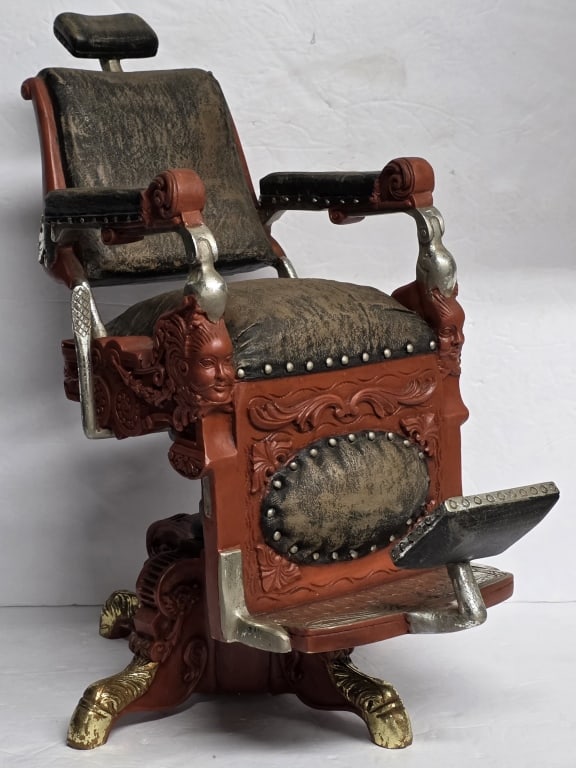 Vintage 1/12 Scale Dollhouse Barber Chair (1 of 10)
