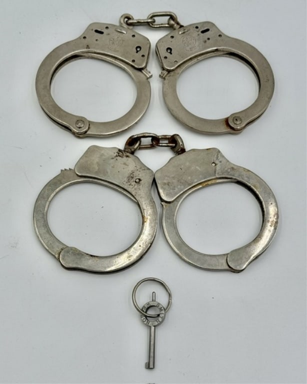 2 Pairs of Vintage Law Enforcement Handcuffs (1 of 14)