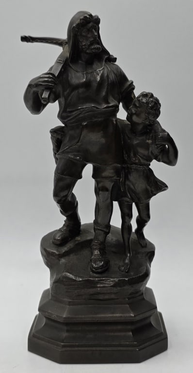 Small Bronze "Tell Monument" Table Top Sculpture (1 of 7)