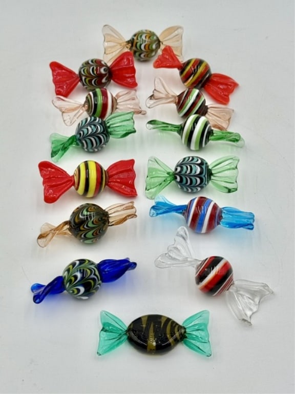 Hand Blown Murano Style Art Glass Candies (1 of 18)
