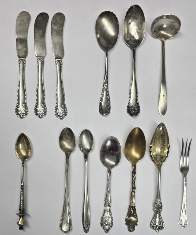Asstd. Vintage & Antique Sterling Flatware - 8.3oz (1 of 6)