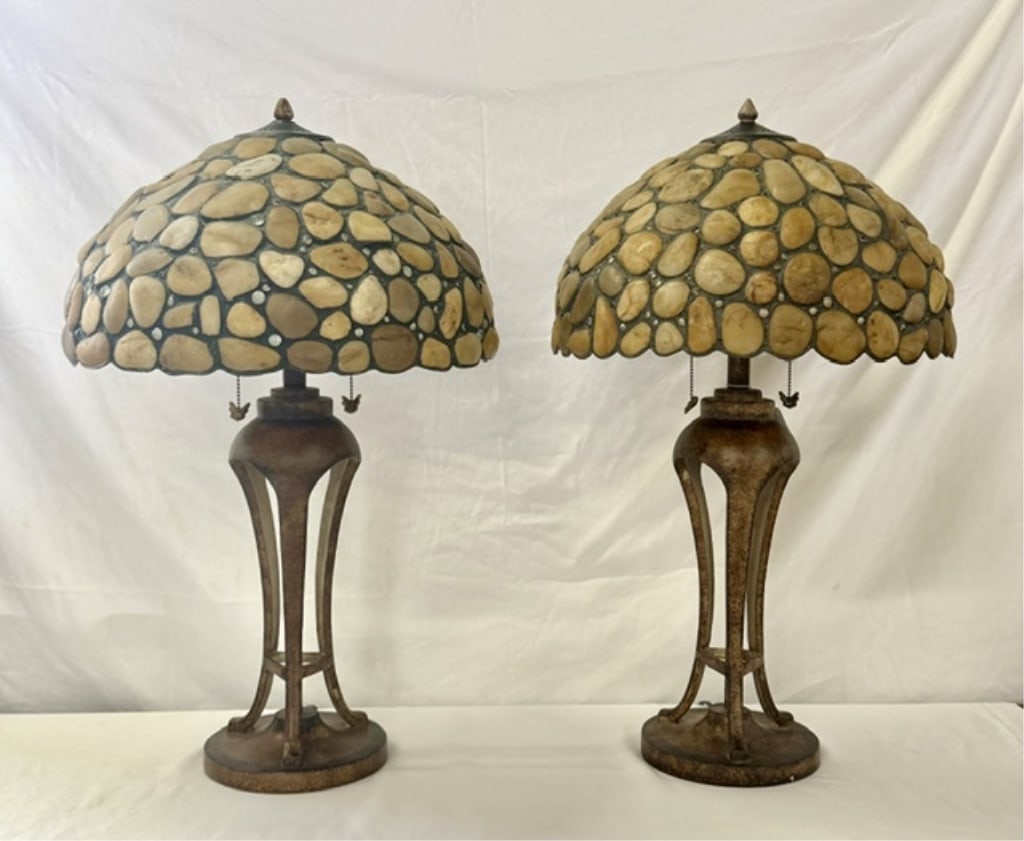 Colour Creations "Shoreline" River Rock Lamps (1 of 15)