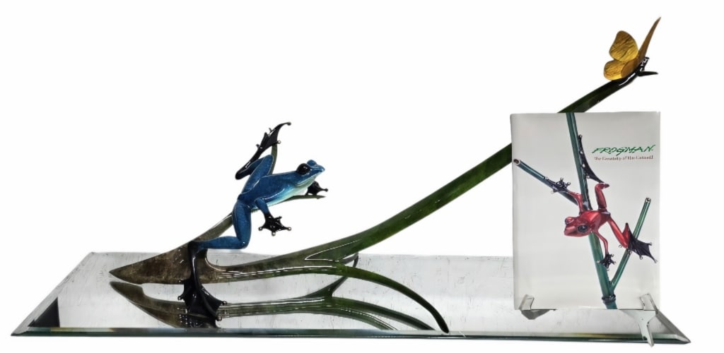 Frogman T. Cotterill Bronze "Papillon" Sculpture (1 of 13)