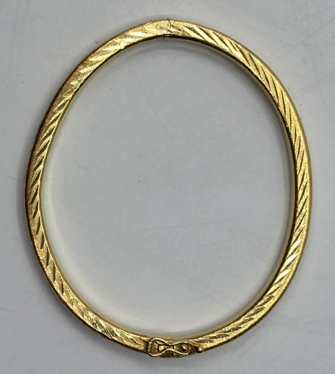 24k Bangle Bracelet - 15.37g - 3