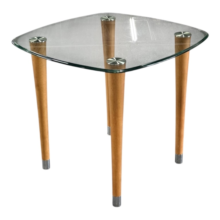 MCM Glass Top Side Table (1 of 9)