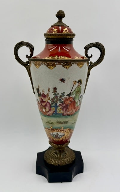 Sarreid Ltd. Sevres Style Mounted Covered Vase (1 of 12)