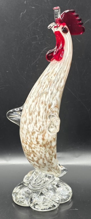 Vintage Murano Style Art Glass Rooster (1 of 7)