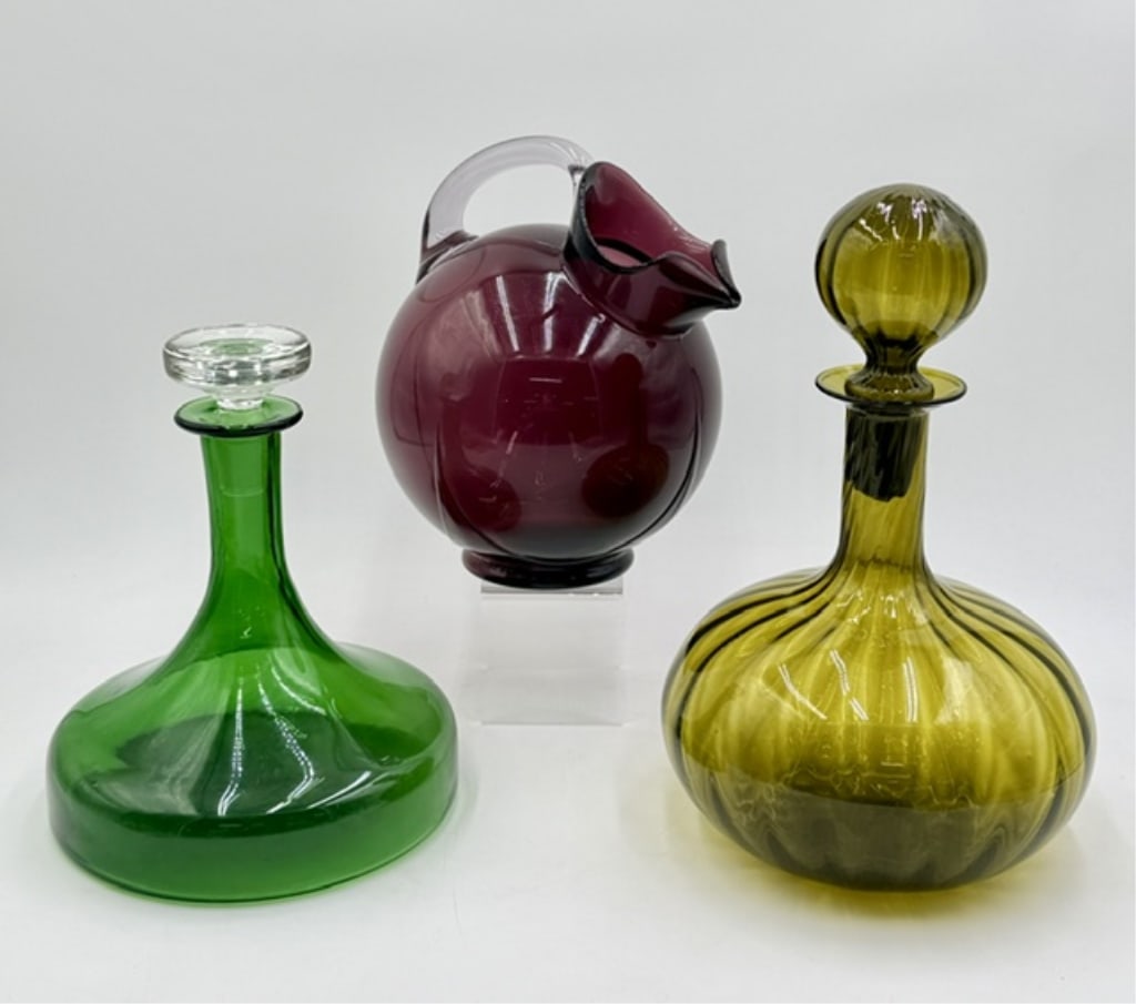3pc MCM Art Glass Barware (1 of 20)