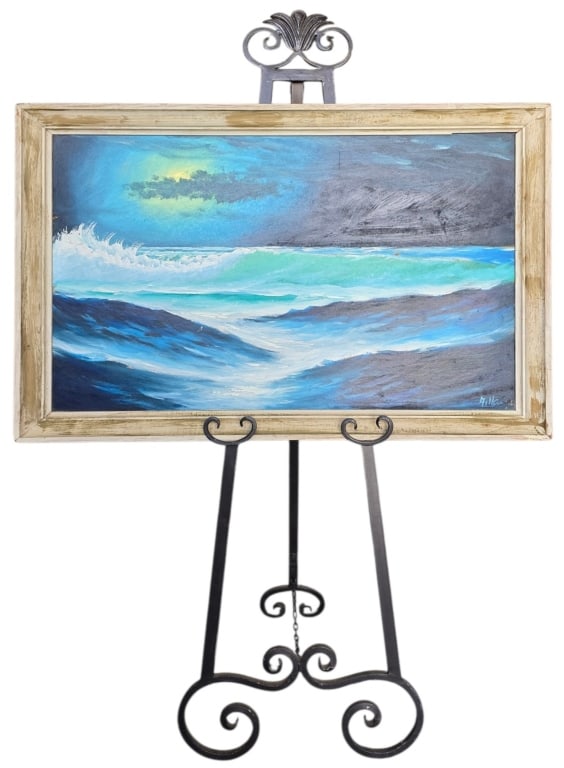Signed Fl. Highwaymen Alfred Hair Oil on Board - 2