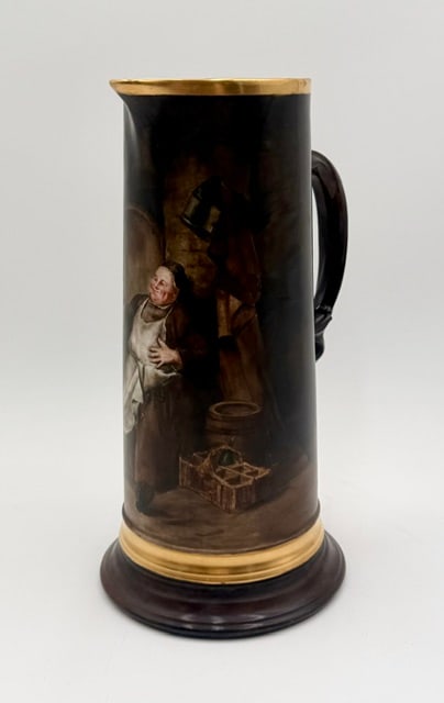 Antique J.P.L. France Painted Tankard Pitcher (1 of 13)