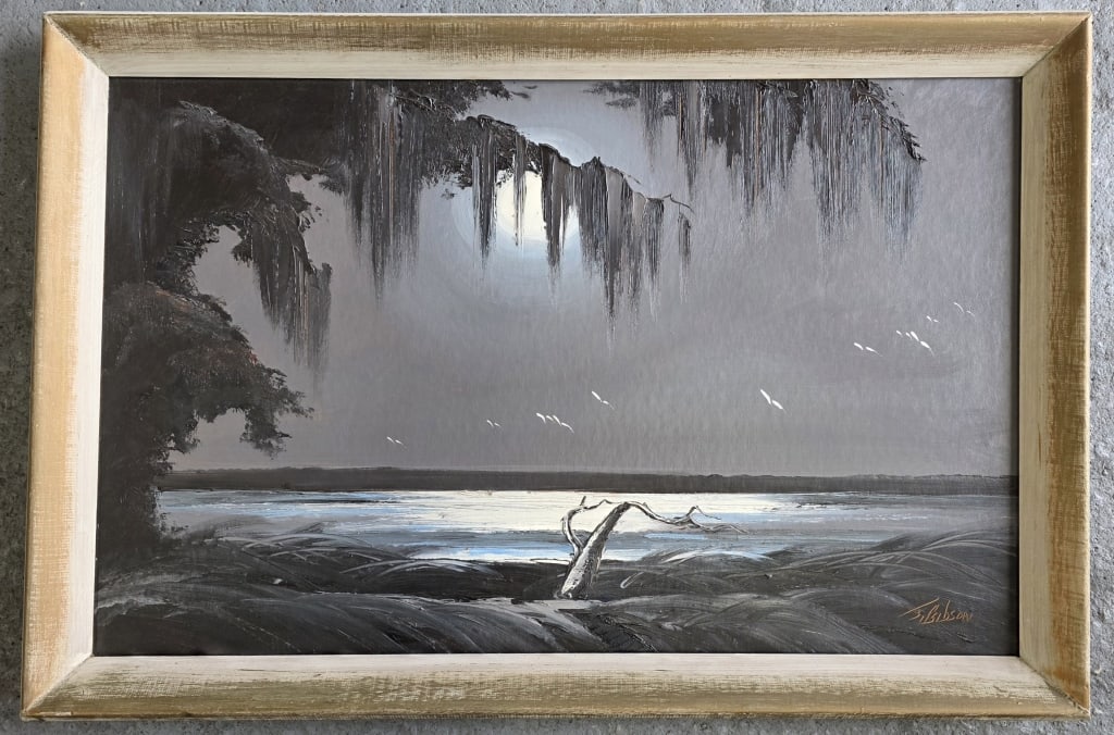 Org. Fl. Highwaymen James Gibson "Moonlit River" (1 of 5)