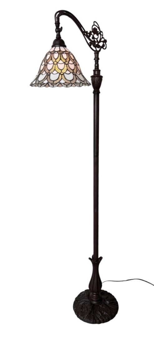 Amora Lighting 62" Tiffany Style Arched Floor Lamp (1 of 12)