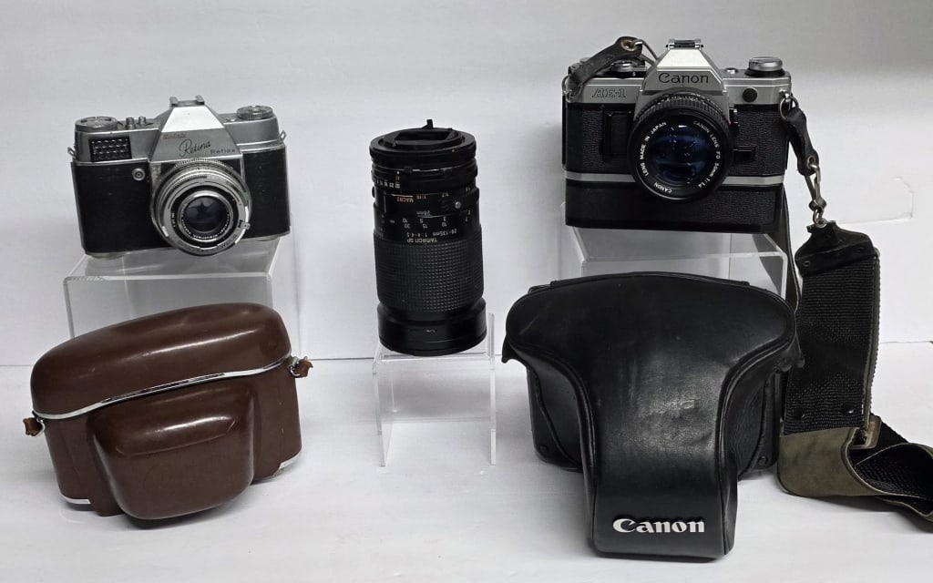 Vintage Kodak, Canon & Tamron Cameras & Lens (1 of 18)