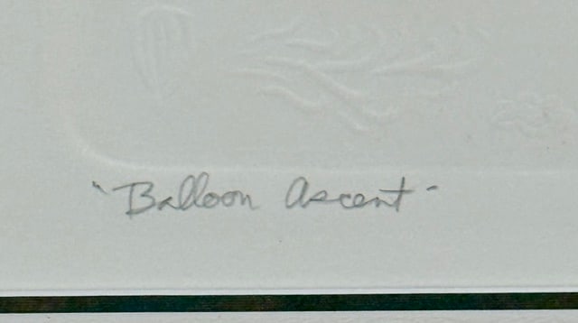 Pr. David Olson Hand Colored Embossed Etchings - 6