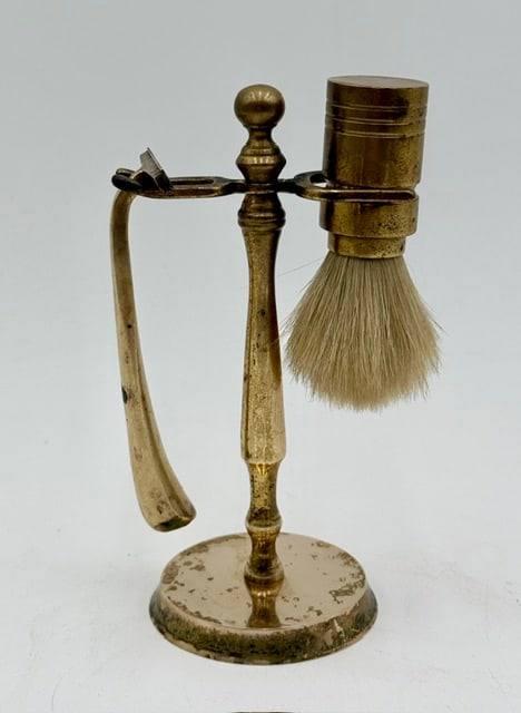 Vintage Gentleman's Brass Shave Stand (1 of 18)