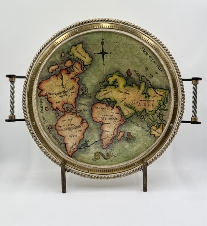 Vintage Janice Minor Chalkware World Map (1 of 8)