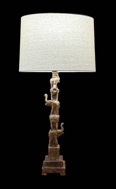 Stacked Elephant Table Lamp (1 of 10)